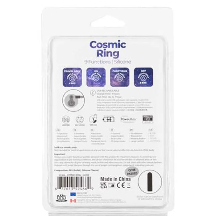 BMS Enterprises Male Sex Toys | Cosmic Cock Ring With Rechargeable Bullet