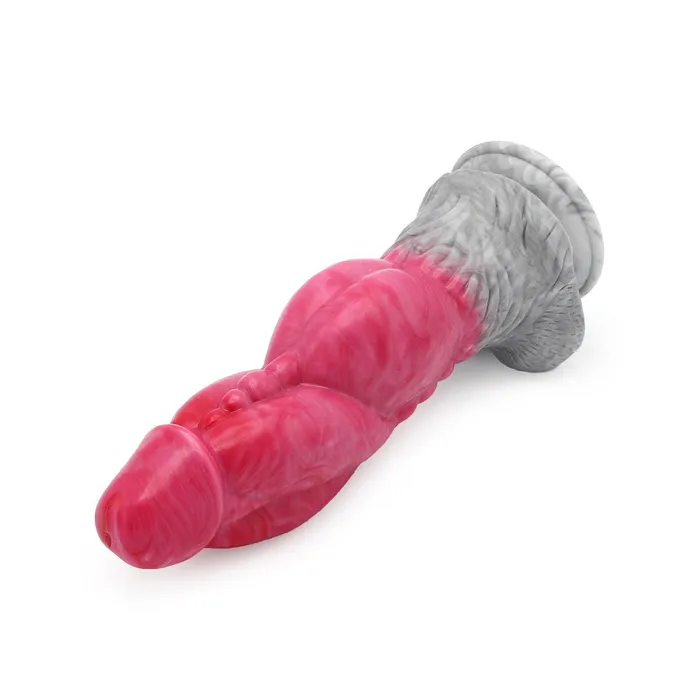 Dildos | Kiotos Monstar - Dildo Beast 23 - 23,5 x 6,5 cm - Roze/Grijs/Wit - Kiotos Monstar