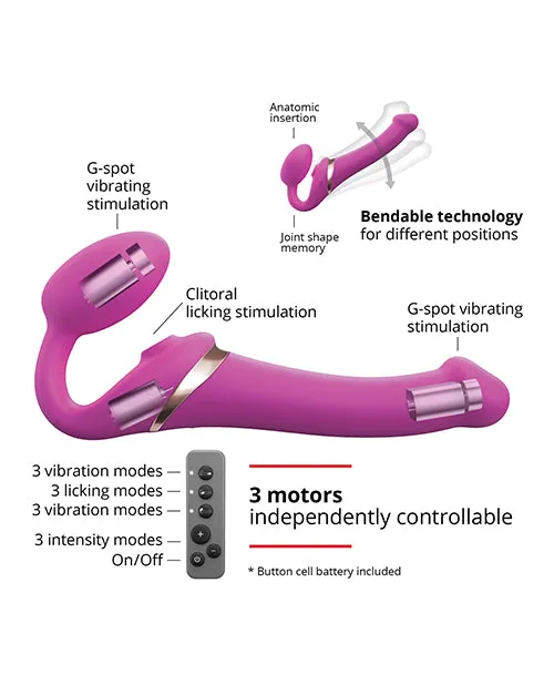 Female Sex Toys | Strap On Me Multi Orgasm Bendable Strapless Strap On Large - Fuchsia - Strap-On-Me Female Sex Toys | Strap On Me Multi Orgasm Bendable Strapless Strap On Large - Fuchsia - Strap-On-Me