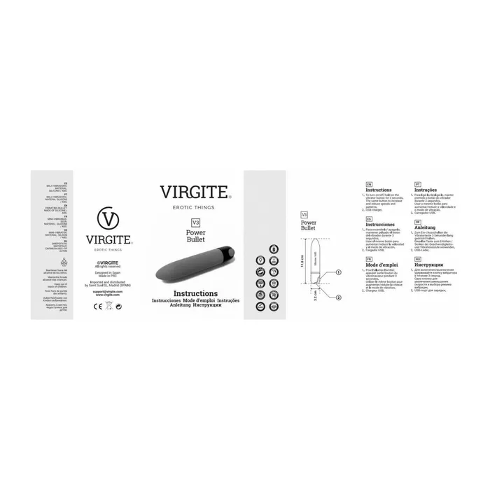 Female Sex Toys | Virgite Vibratore Mini Virgite Azzurro
