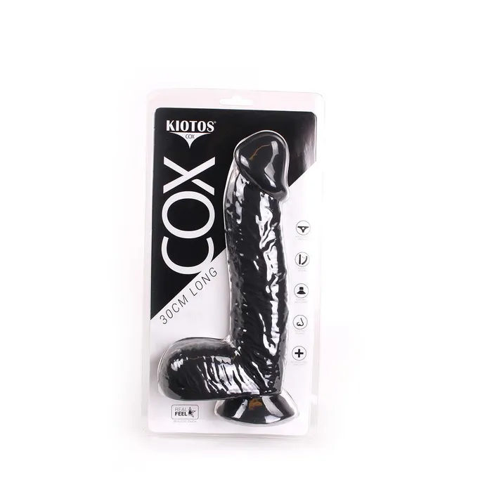 Kiotos COX Dildos | Kiotos Cox - Dildo 30 x 5,5 cm - Zwart