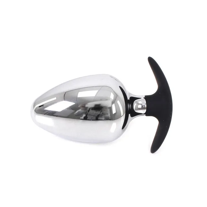 Kiotos Dildos | Kiotos Steel - Sucker RVS Buttplug BIG-S 60 mm Met Siliconen voetje/handvat Kiotos Dildos | Kiotos Steel - Sucker RVS Buttplug BIG-S 60 mm Met Siliconen voetje/handvat