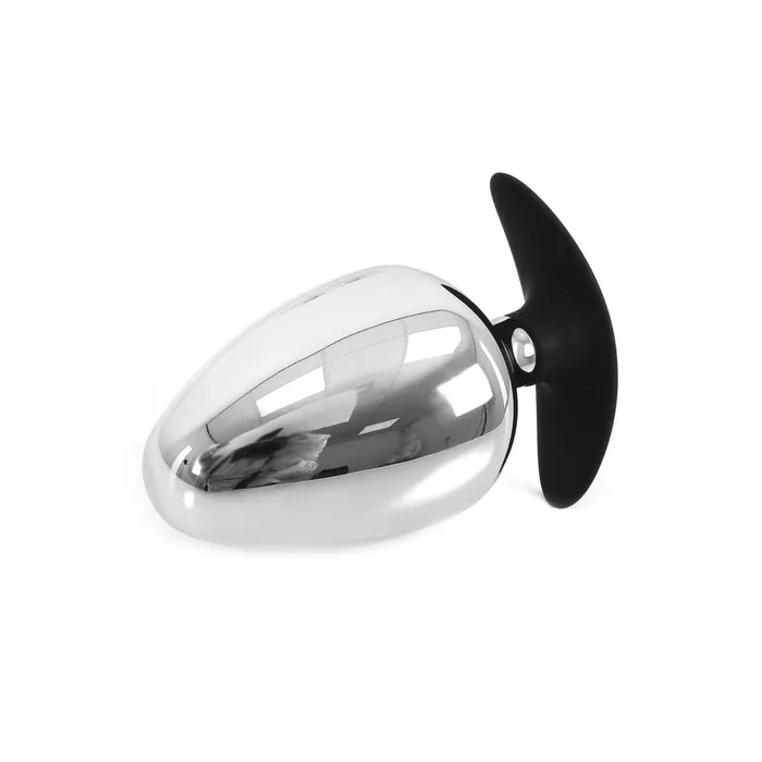Kiotos Dildos | Kiotos Steel - Sucker RVS Buttplug BIG-S 60 mm Met Siliconen voetje/handvat Kiotos Dildos | Kiotos Steel - Sucker RVS Buttplug BIG-S 60 mm Met Siliconen voetje/handvat