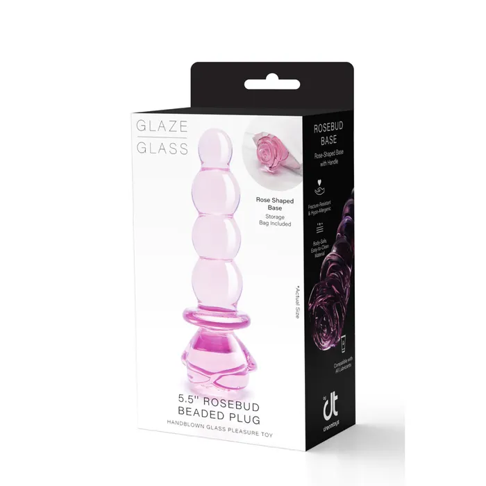 Plug Anale Dream Toys Glaze Glass Rosa | Dream Toys Anal
