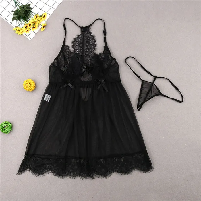 Plus Size | sale Plus Size Dress Women Black Lace Sleepwear