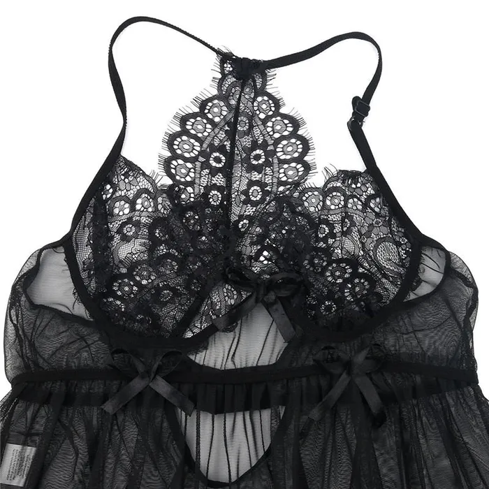 Plus Size | sale Plus Size Dress Women Black Lace Sleepwear