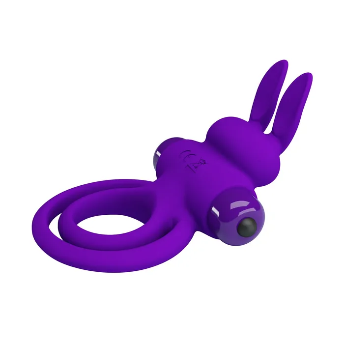 Pretty Love Female Sex Toys | Anello in Silicone Pene & Testicoli con stimolatore clitorideo a doppio contatto e potente vibrazione da 10 diversi programmi
