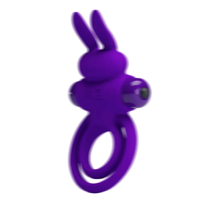 Pretty Love Female Sex Toys | Anello in Silicone Pene & Testicoli con stimolatore clitorideo a doppio contatto e potente vibrazione da 10 diversi programmi