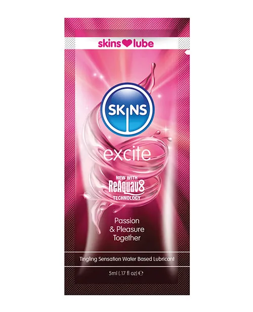 Skins Excite Water Based Lubricant 5 ml Foil Creative Conceptions Lubricants