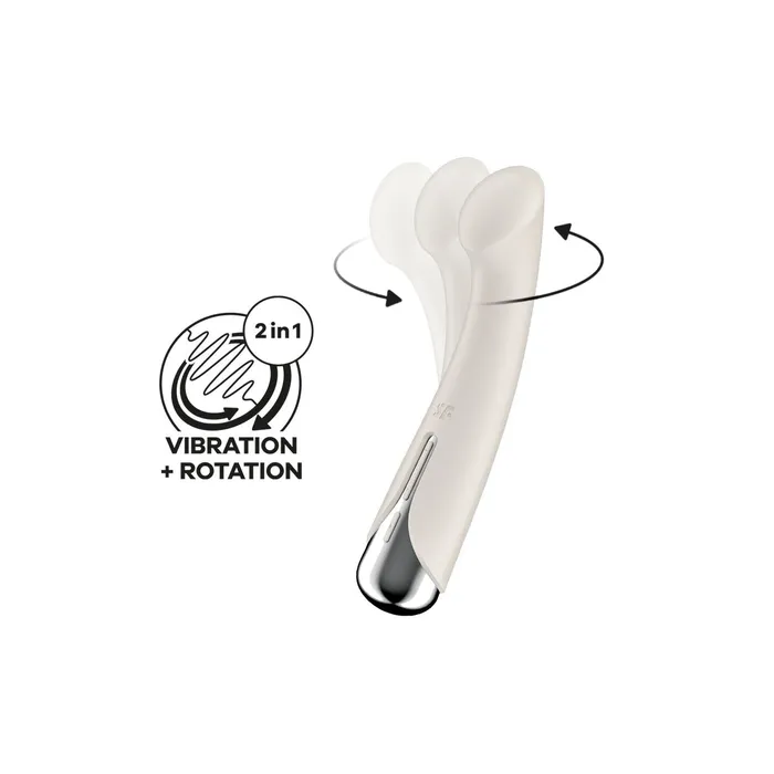 Vibratore per il Punto-G Satisfyer Spinning G-Spot 1 Bianco 23,5 x 11,7 x 7,5 cm | Satisfyer Vibrators Vibratore per il Punto-G Satisfyer Spinning G-Spot 1 Bianco 23,5 x 11,7 x 7,5 cm | Satisfyer Vibrators